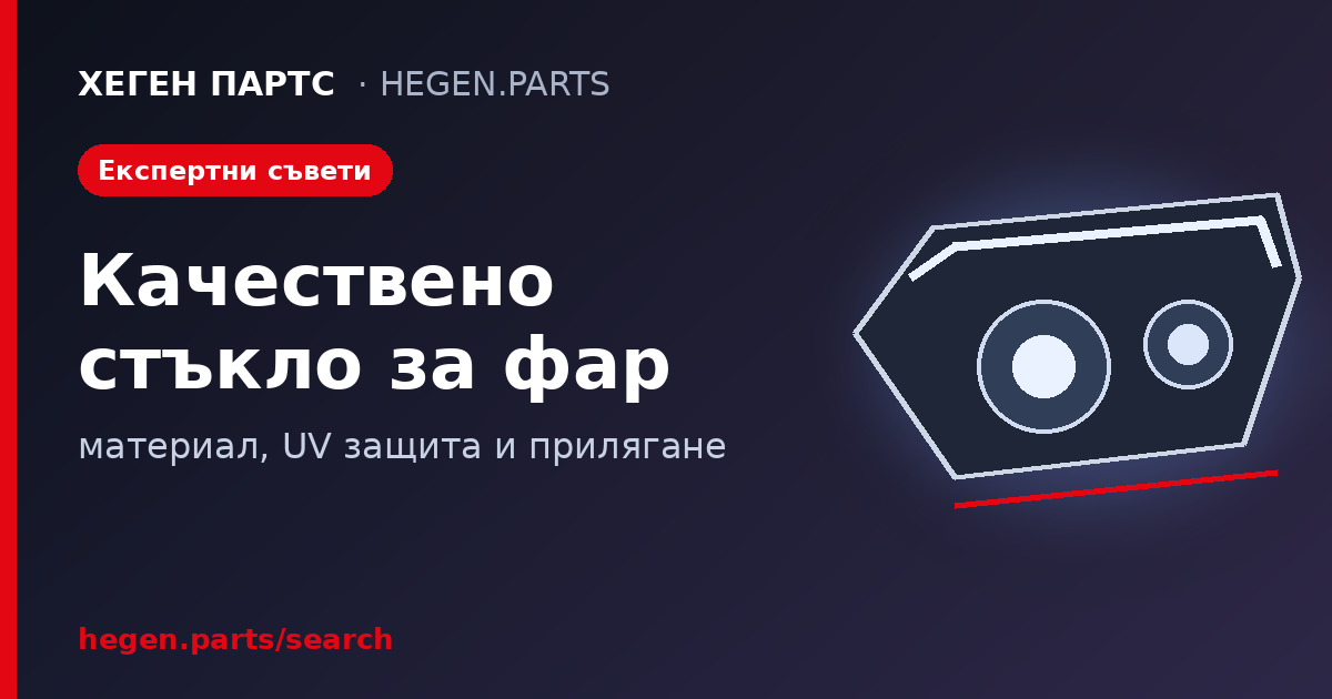 Как да разпознаете качествено резервно стъкло за фар: материал, UV защита и прилягане