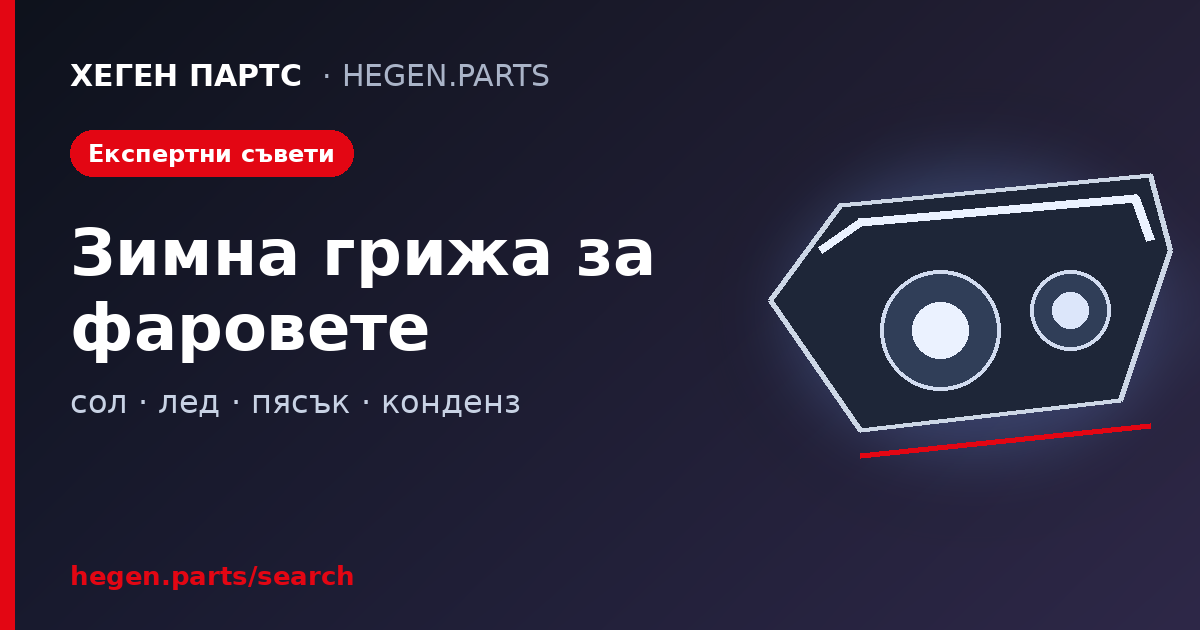 Зимна грижа за фаровете: как да ги предпазите от сол, лед и пясък