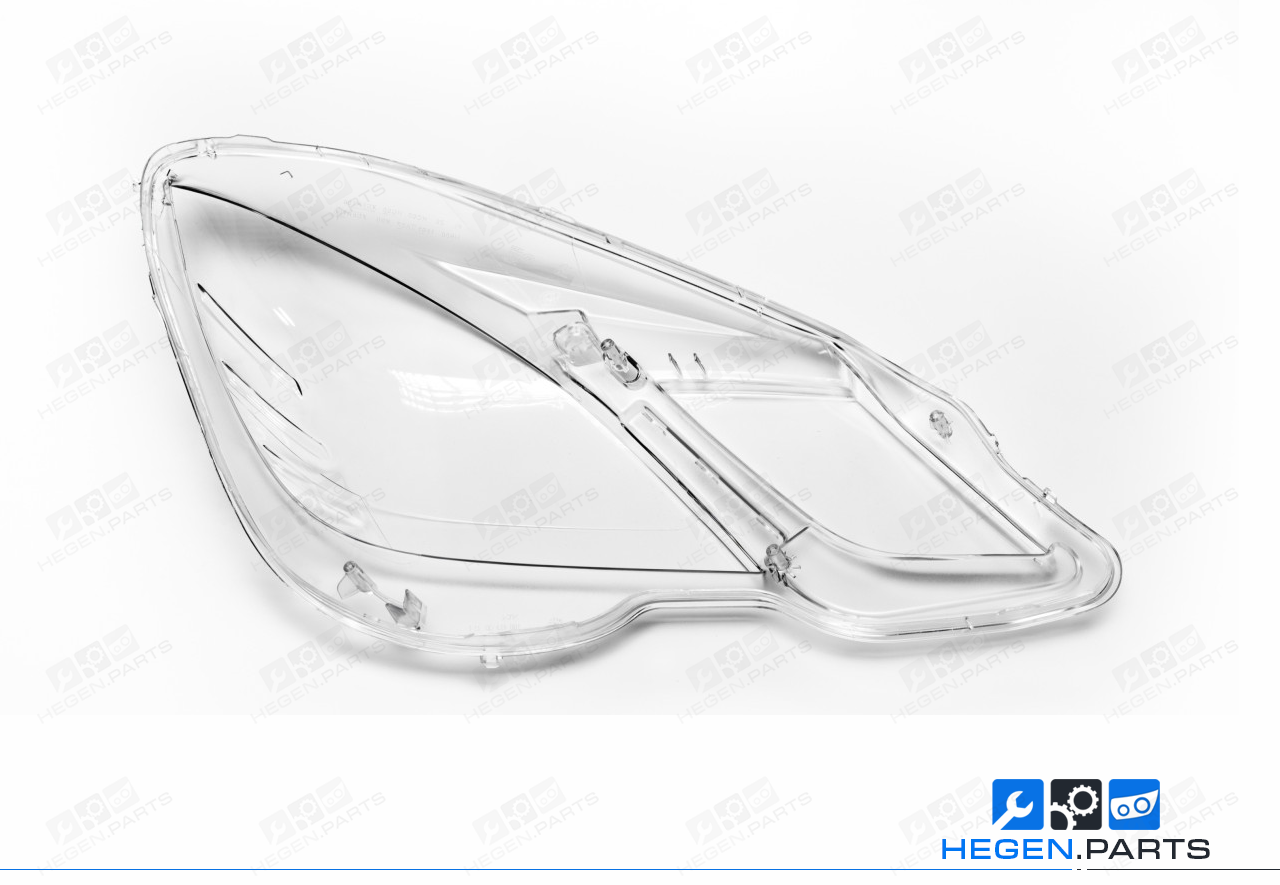 Ляво стъкло (капак) за фар на MERCEDES E класа W212 09-13 преди фейслифт