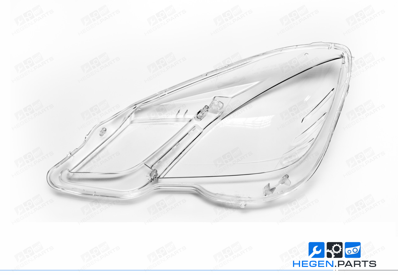 Дясно стъкло (капак) за фар на MERCEDES E класа W212 09-13 преди фейслифт