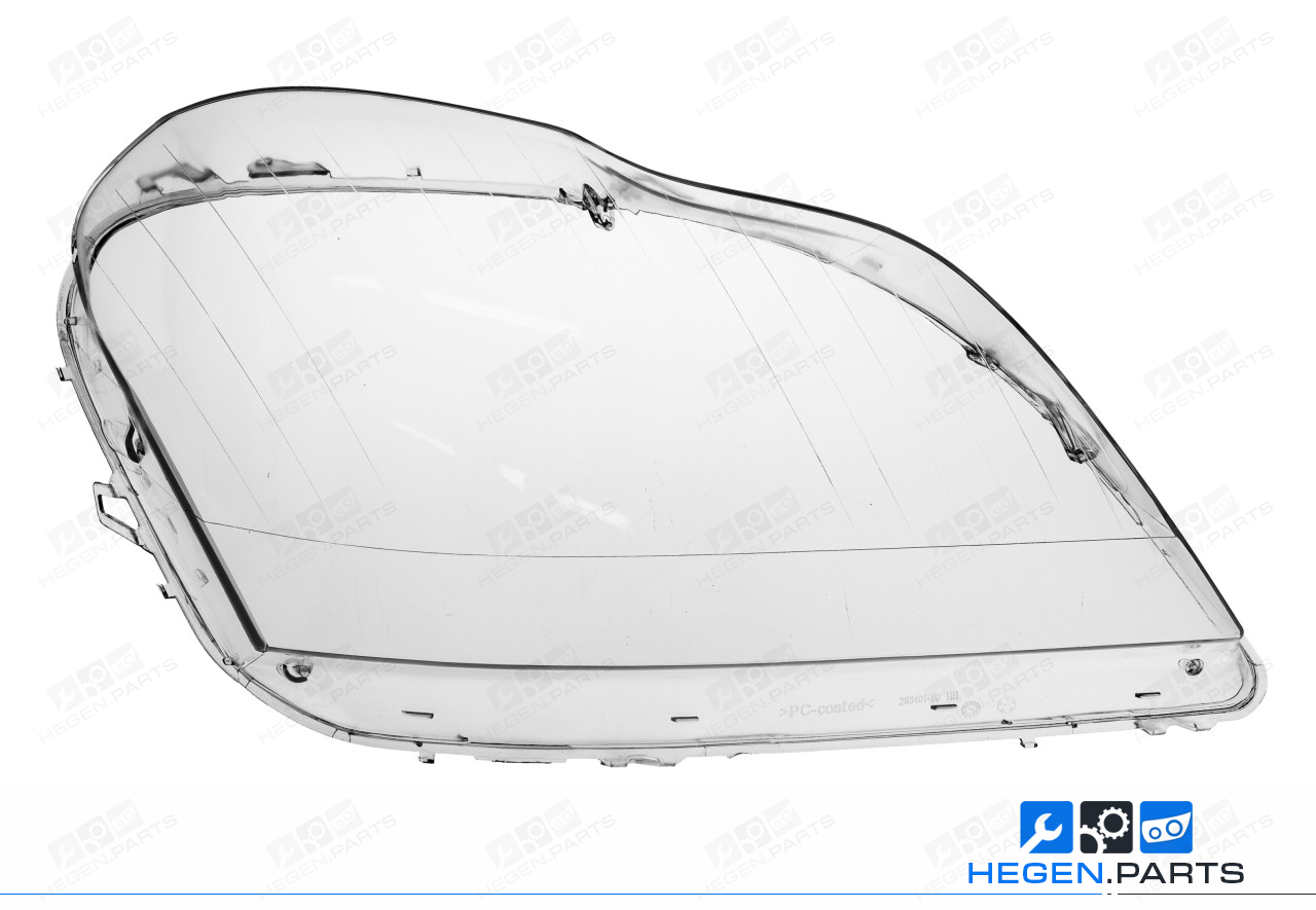 Дясно стъкло (капак) за фар на MERCEDES GL класа X164 06-11 преди фейслифт / фейслифт