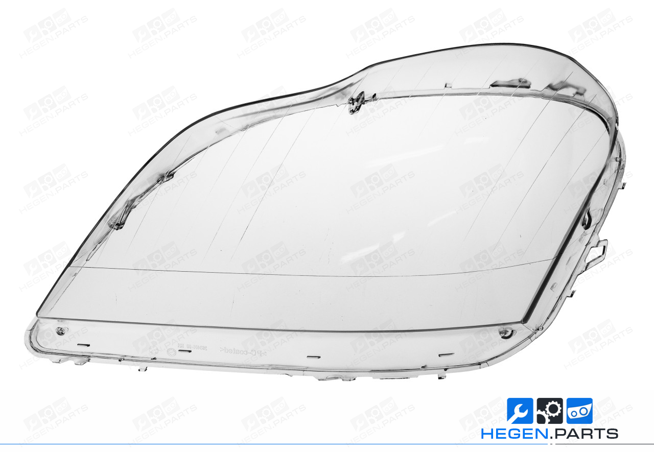 Ляво стъкло (капак) за фар на MERCEDES GL класа X164 06-11 преди фейслифт / фейслифт