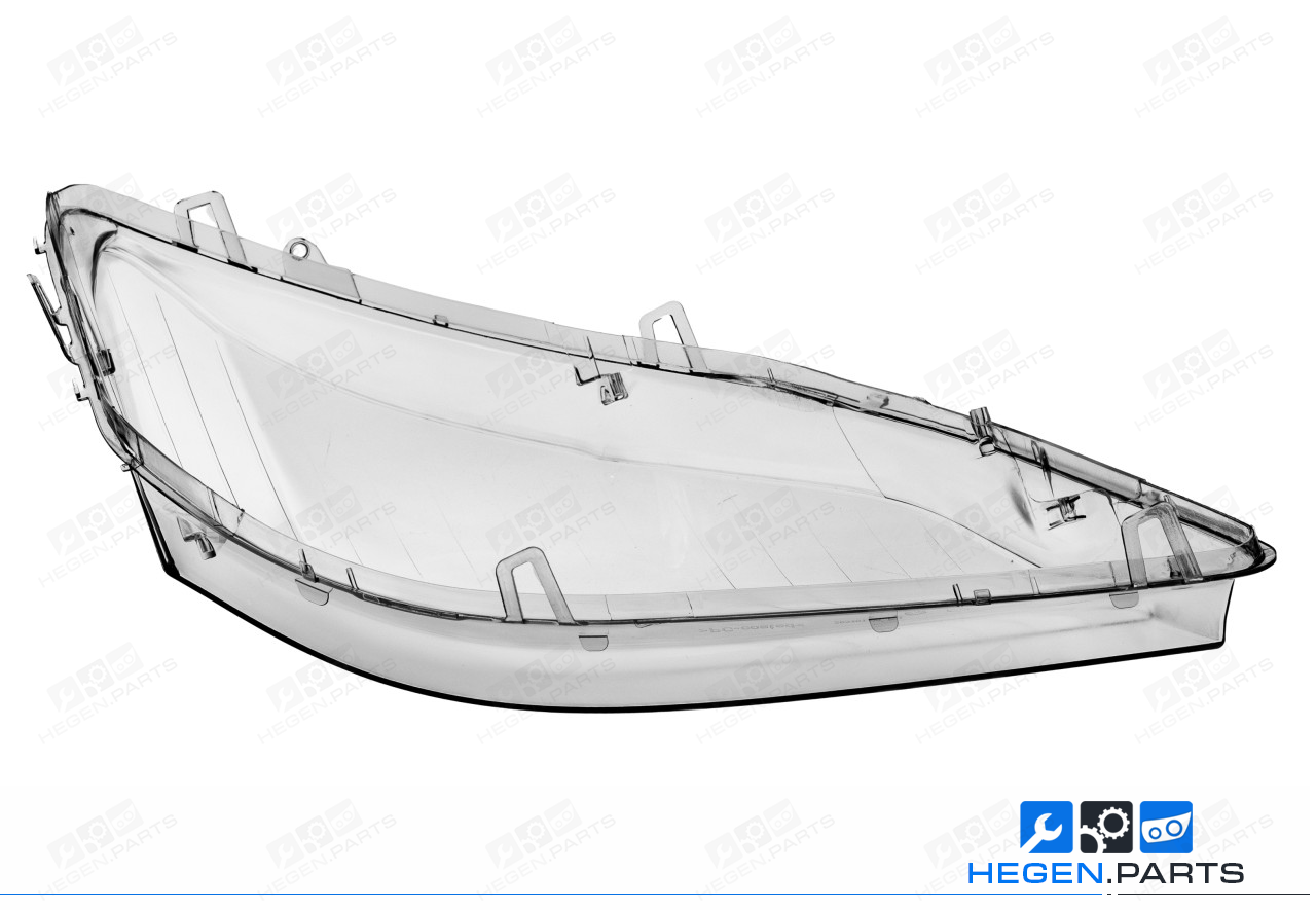 Ляво стъкло (капак) за фар на MERCEDES GL класа X164 06-11 преди фейслифт / фейслифт