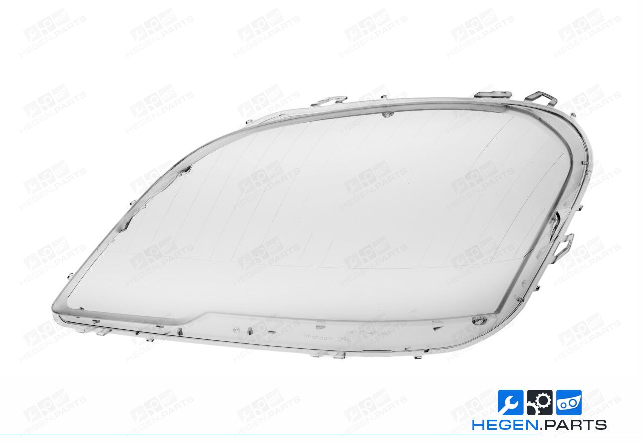 Ляво стъкло (капак) за фар на MERCEDES ML класа W164 09-12 фейслифт