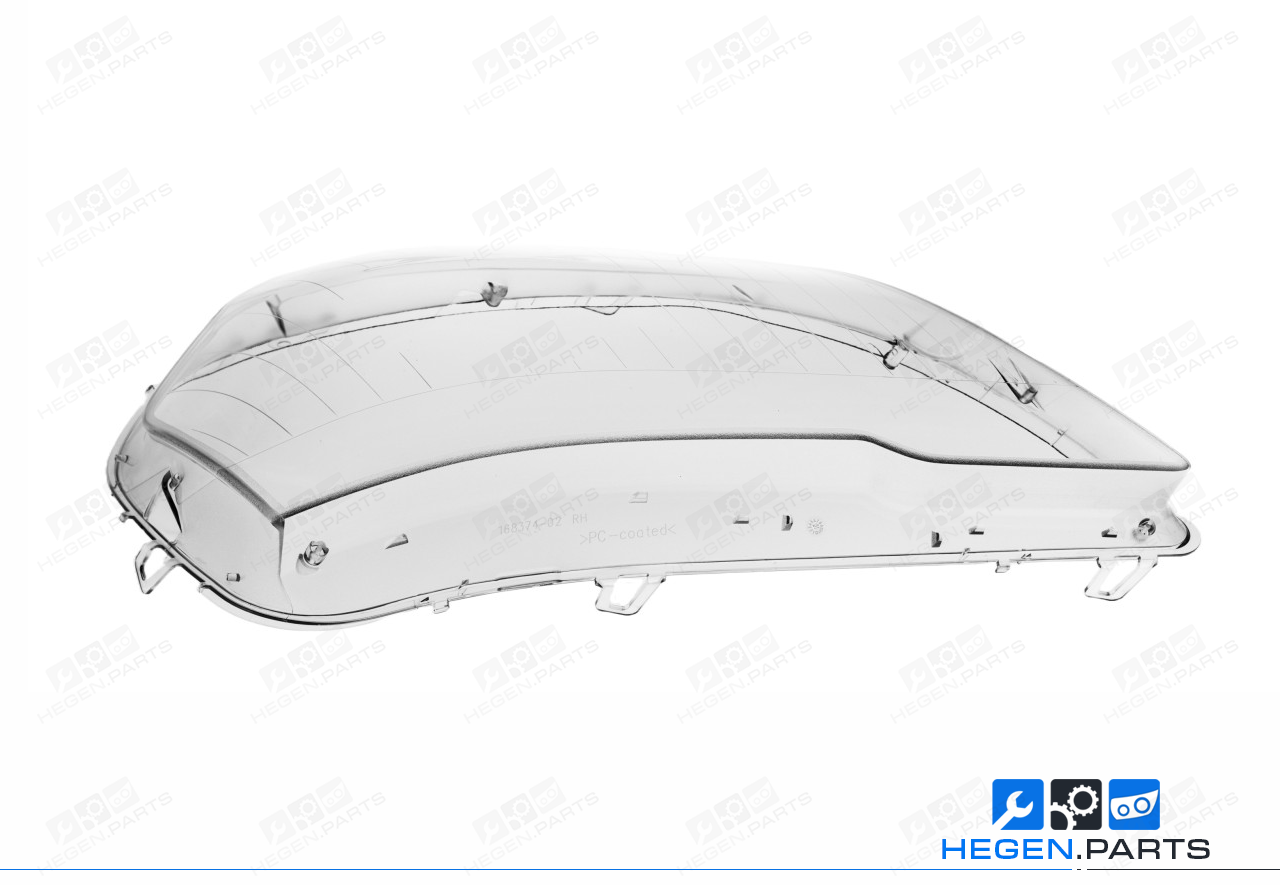 Дясно стъкло (капак) за фар на MERCEDES ML класа W164 09-12 фейслифт