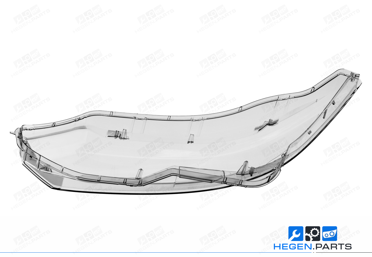 Дясно стъкло (капак) за фар на NISSAN Qashqai J11 16-18 преди фейслифт
