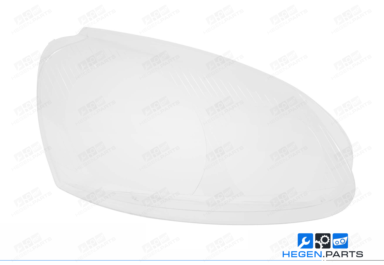 Дясно стъкло (капак) за фар на VW Golf 1K MK5 / Jetta 03-09