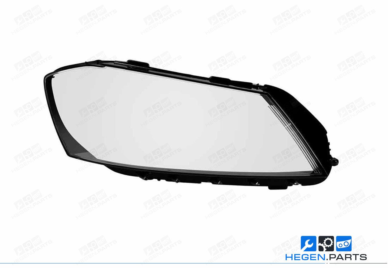 Дясно стъкло (капак) за фар на VW Passat B7 11-15
