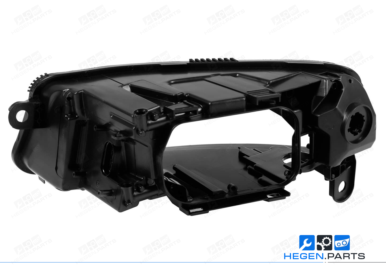 Десен корпус за фар на AUDI A6 C6 09-11 фейслифт Xenon с LED дневни