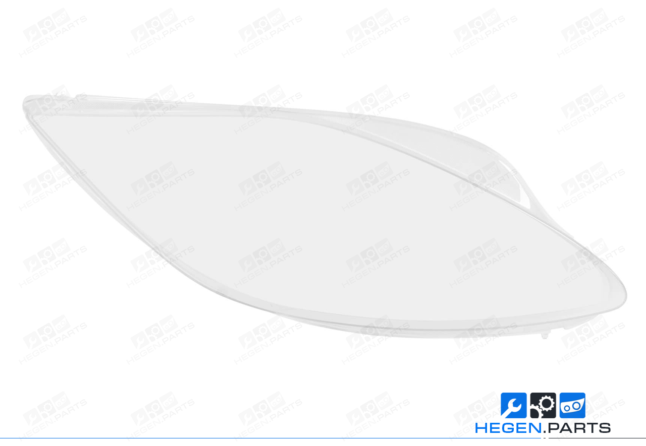 Дясно стъкло (капак) за фар на SEAT LEON 1P 09-13 фейслифт