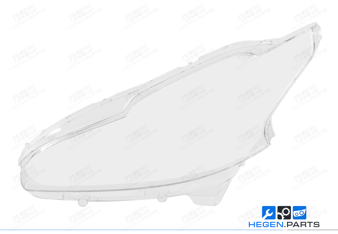 Ляво стъкло (капак) за фар на PEUGEOT 208 A9 12-19 преди фейслифт / фейслифт
