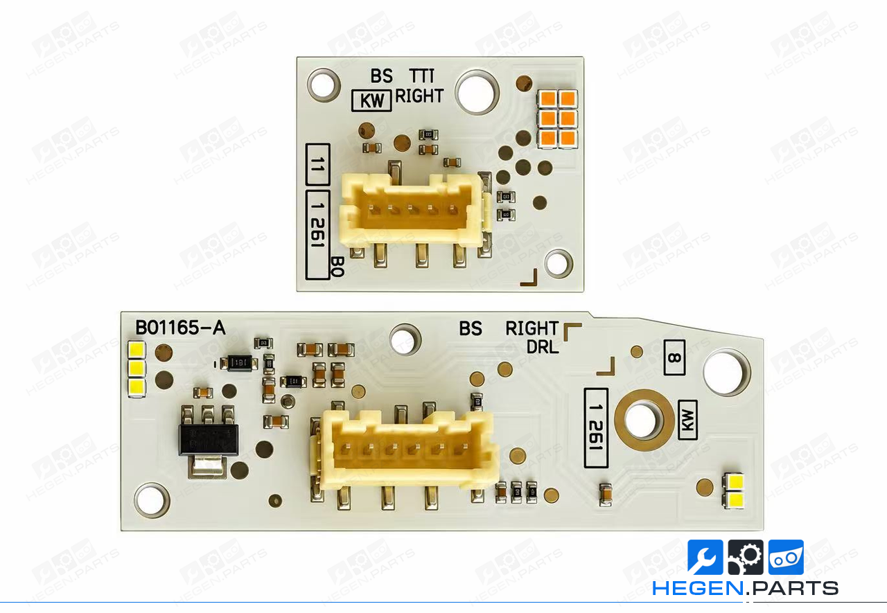 Платки за модули LED дневни светлини за FULL LED фар AUDI Q2 GA 2016-2022 преди фейслифт L81A998474 B011765-A L81A998473 B011721-A DRL чип — десен