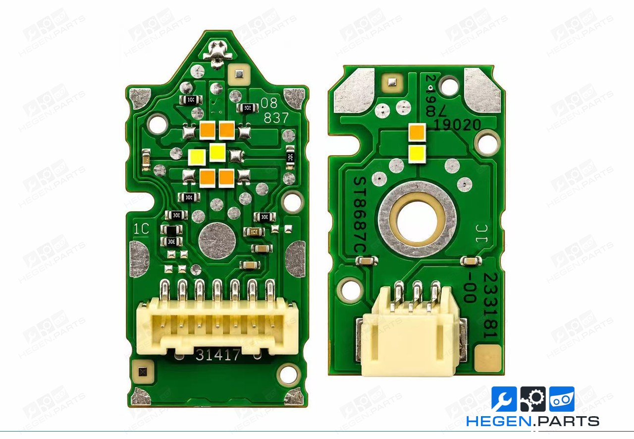 Платки за модули LED дневни светлини за High Performance LED фар на MERCEDES E класа W213 2020-2023 фейслифт 231417-00 (7 PIN, 6 LED) 233181-00 (3 PIN, 2 LED) ST8578C ST8687C DRL чип — десен