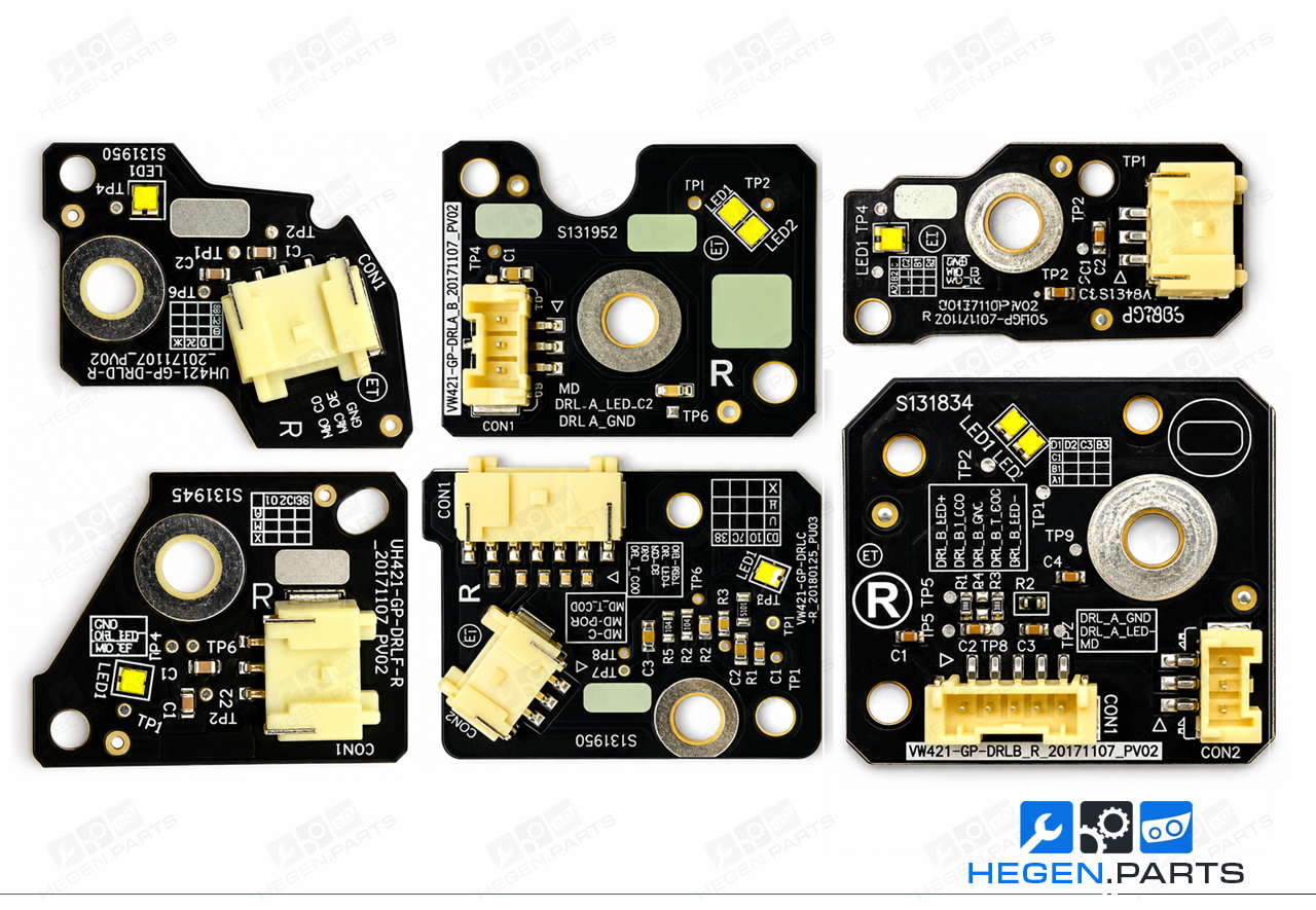 Платки за модули LED дневни светлини за MATRIX фар VW Passat B8.5 19-24 фейслифт S131840 S131842 S131843 DRL чип — десен