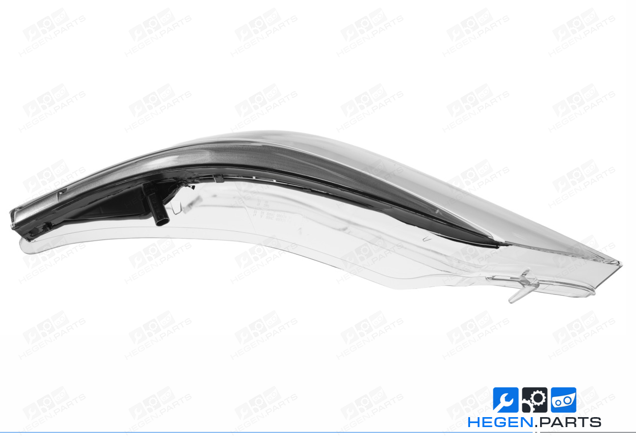 Ляво стъкло (капак) за фар на BMW 5 серия E60 07-10 фейслифт + LED вежда