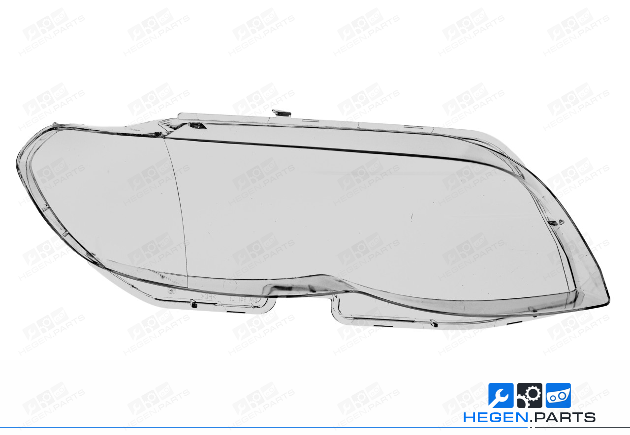 Дясно стъкло (капак) за фар на BMW X5 E53 04-07 фейслифт