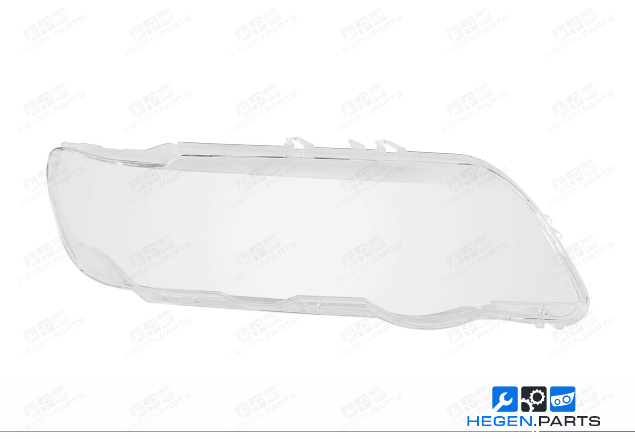 Дясно стъкло (капак) за фар на BMW X5 E53 99-03 преди фейслифт
