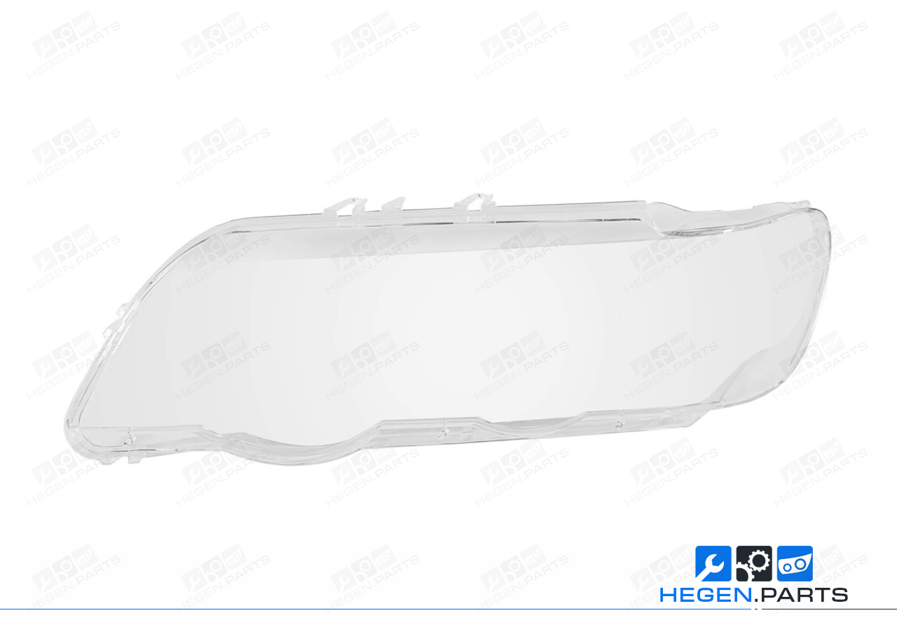 Ляво стъкло (капак) за фар на BMW X5 E53 99-03 преди фейслифт