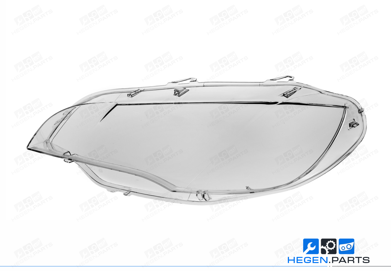 Ляво стъкло (капак) за фар на BMW X6 E71 08-14 преди фейслифт / фейслифт Xenon