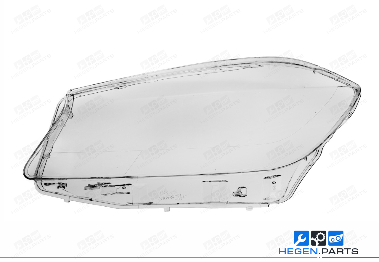 Ляво стъкло (капак) за фар на MERCEDES A класа W176 13-15 преди фейслифт Halogen/ Xenon