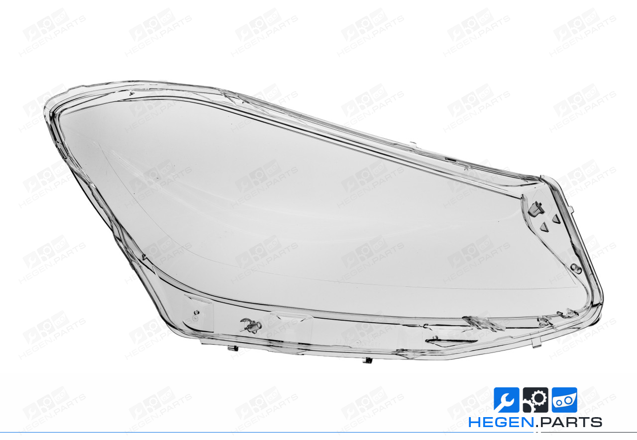 Ляво стъкло (капак) за фар на MERCEDES A класа W176 13-15 преди фейслифт Halogen/ Xenon