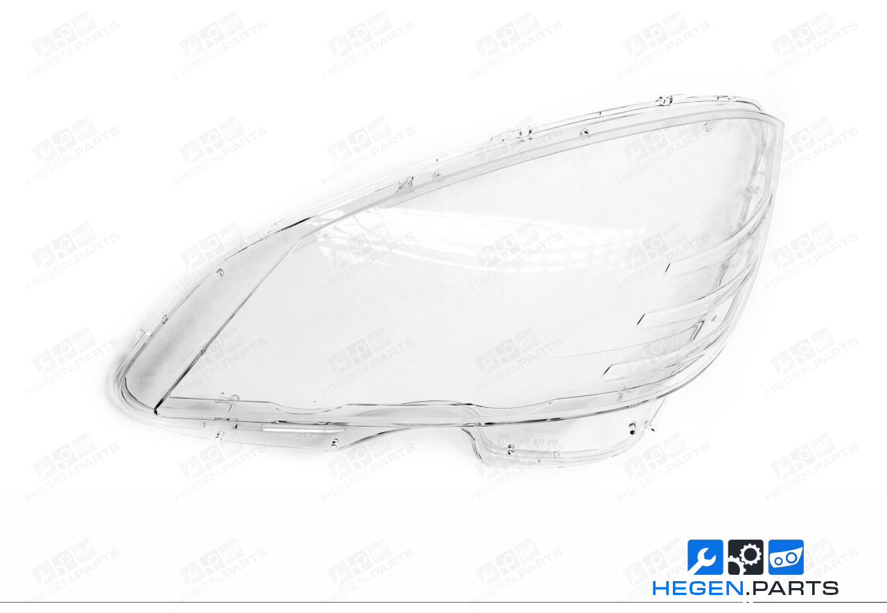 Ляво стъкло (капак) за фар на MERCEDES C класа W204 07-10 преди фейслифт