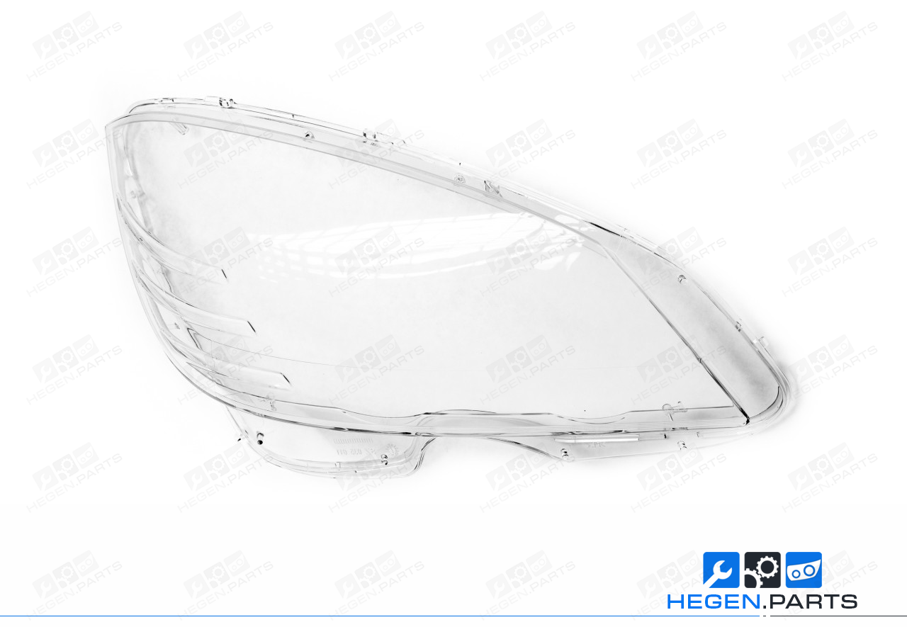 Дясно стъкло (капак) за фар на MERCEDES C класа W204 07-10 преди фейслифт