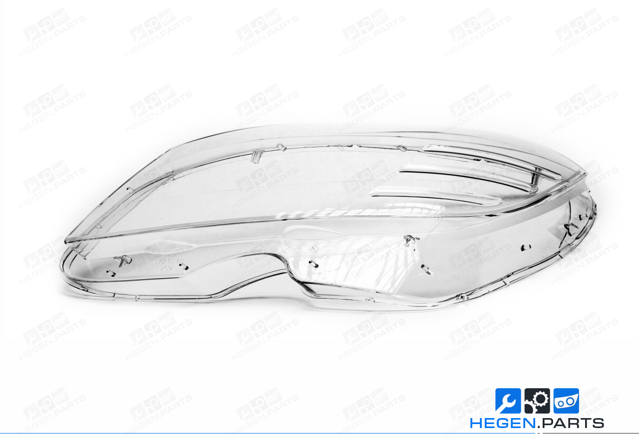 Ляво стъкло (капак) за фар на MERCEDES C класа W204 07-10 преди фейслифт