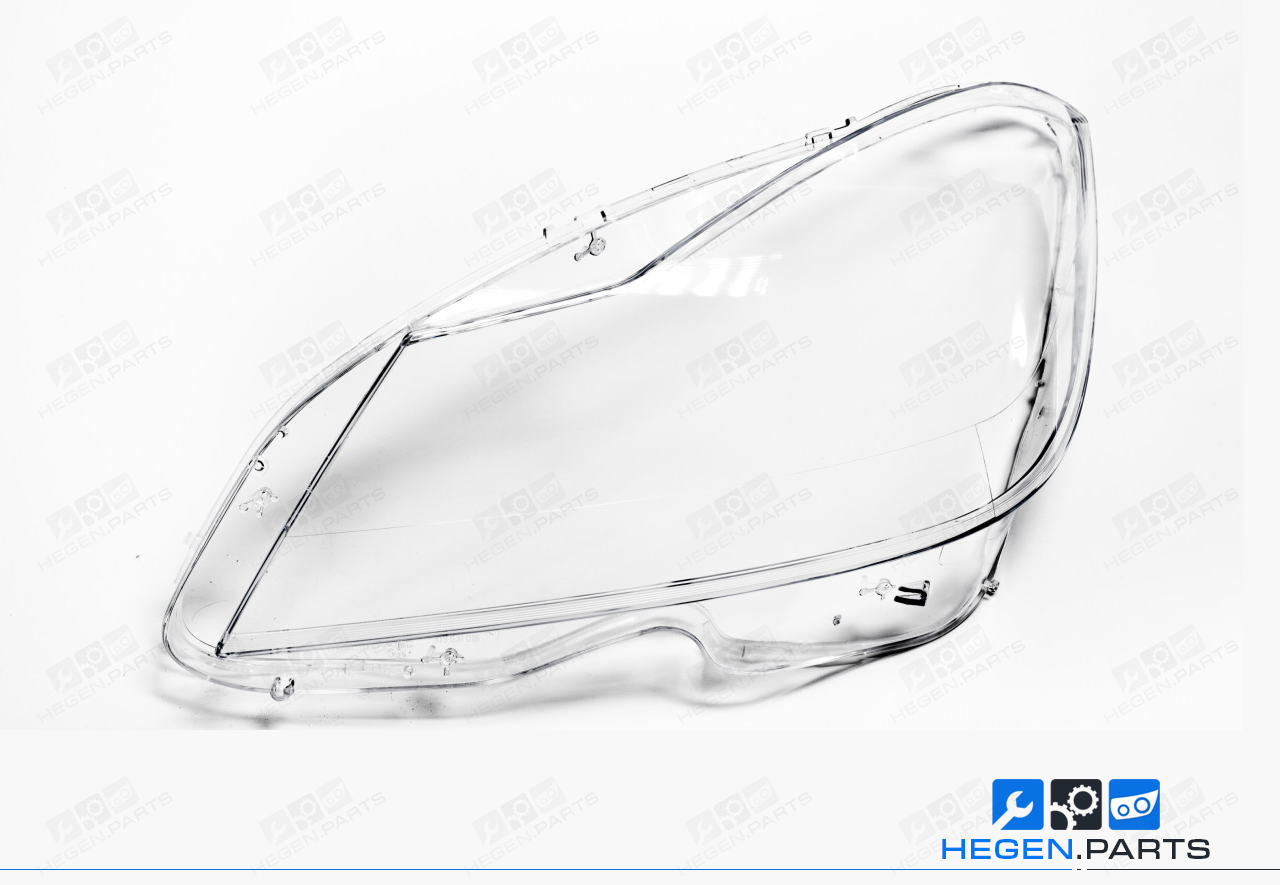 Ляво стъкло (капак) за фар на MERCEDES C класа W204 11-14 фейслифт Halogen/ Xenon