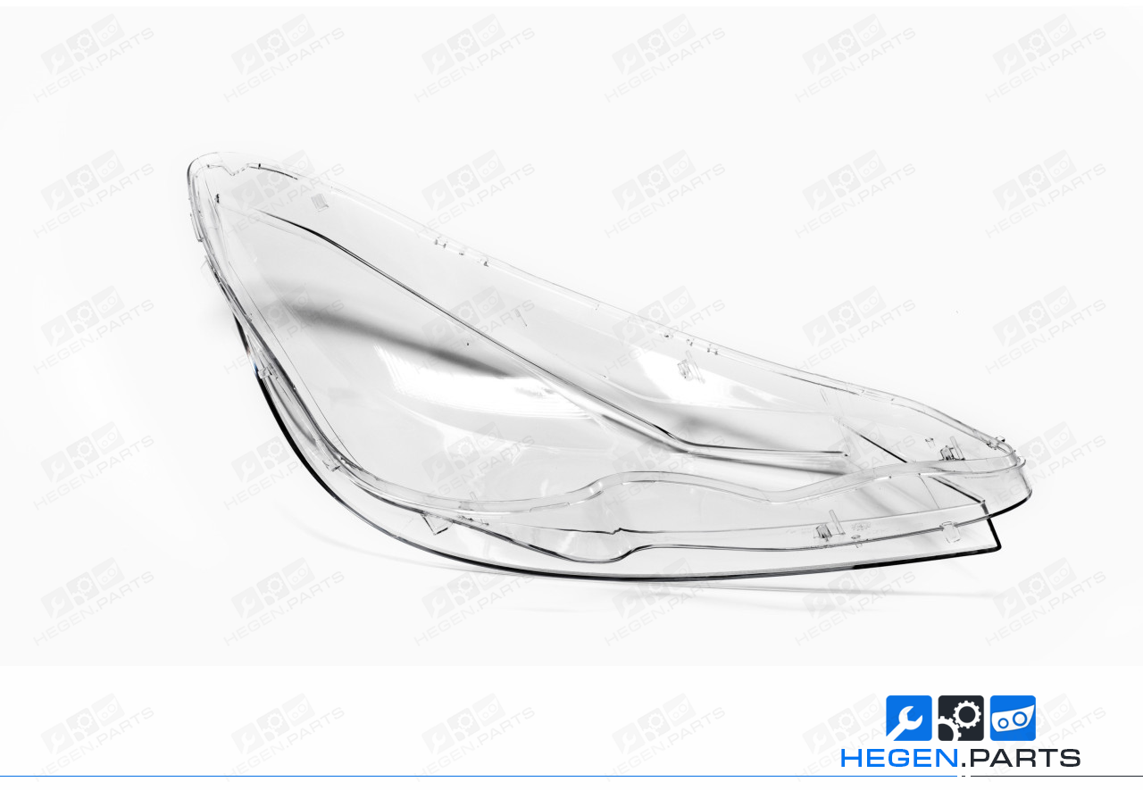 Ляво стъкло (капак) за фар на MERCEDES C класа W204 11-14 фейслифт Halogen/ Xenon